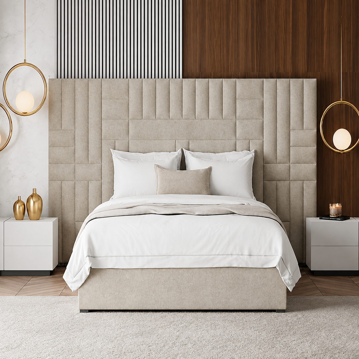 Quentin Bed Frame With High Headboard