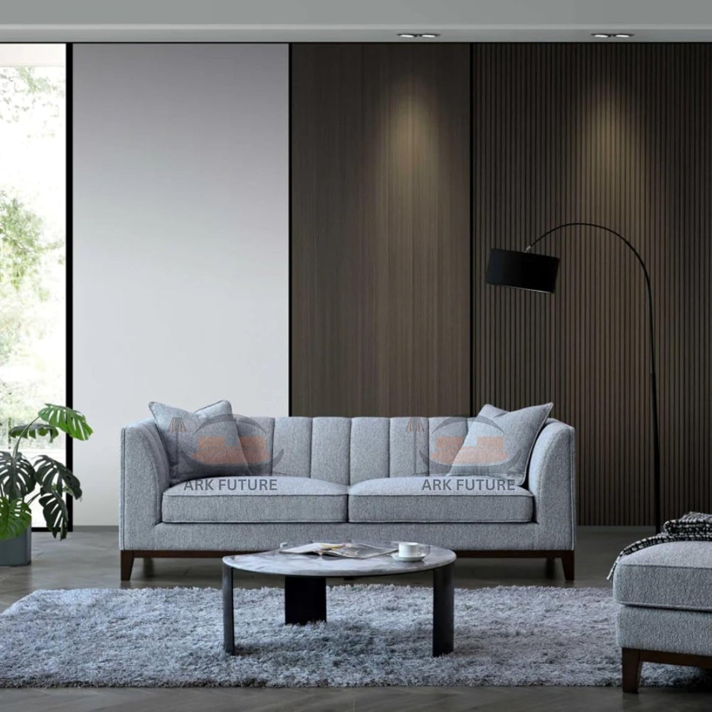 Cooper Sofa in Dolphin Boucle, Modern, Comfortable and Durable Frame