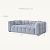 Tribeca Collection in Luxurious Pearl Boucle Fabric Sofa (3-Seater)