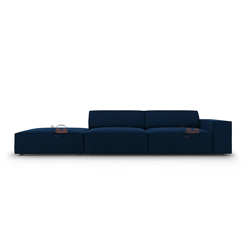 Coco 3 Seater Sofa in Plush Velvet Fabric in Left and Right Side Option