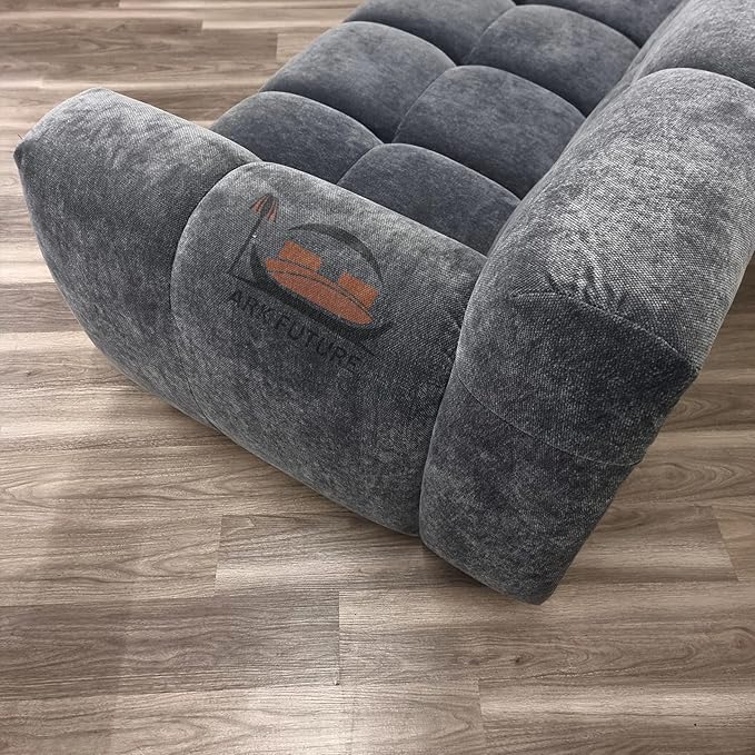 Harlem Sofa Range, Luxurious Steel Velvet Sofa (3 Seater)