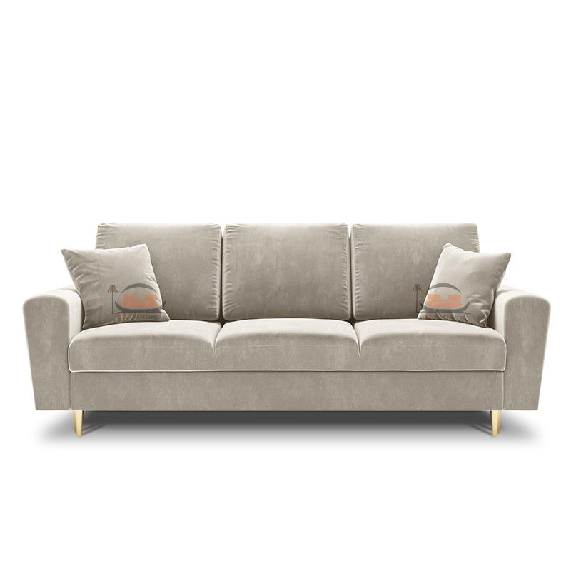 Venezia 3 Seater Sofa in Plush Velvet Fabric