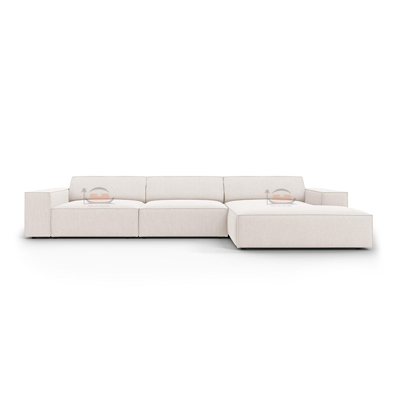 Tulip 4 Seater L Shape Sofa in Plush Velvet With Left and Right Corner Option