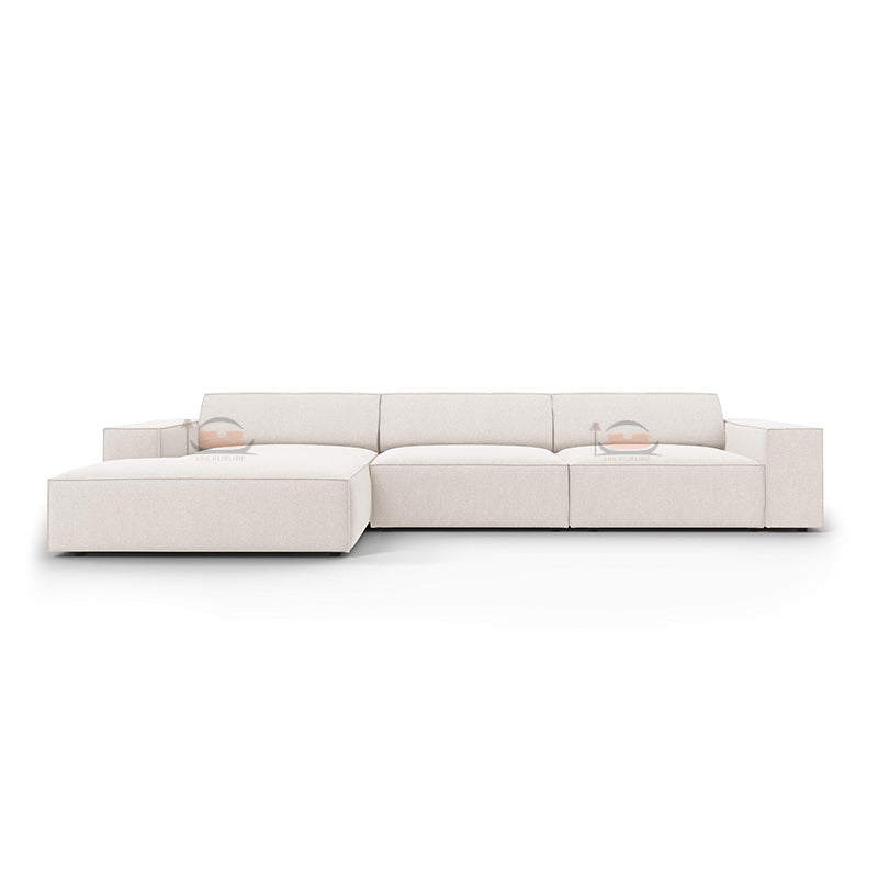 Tulip 4 Seater L Shape Sofa in Plush Velvet With Left and Right Corner Option