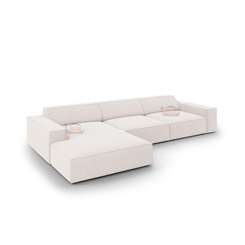Tulip 4 Seater L Shape Sofa in Plush Velvet With Left and Right Corner Option