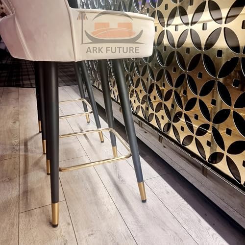 Astra Cream Leather Barstool Swivel Chair - Modern Adjustable Height