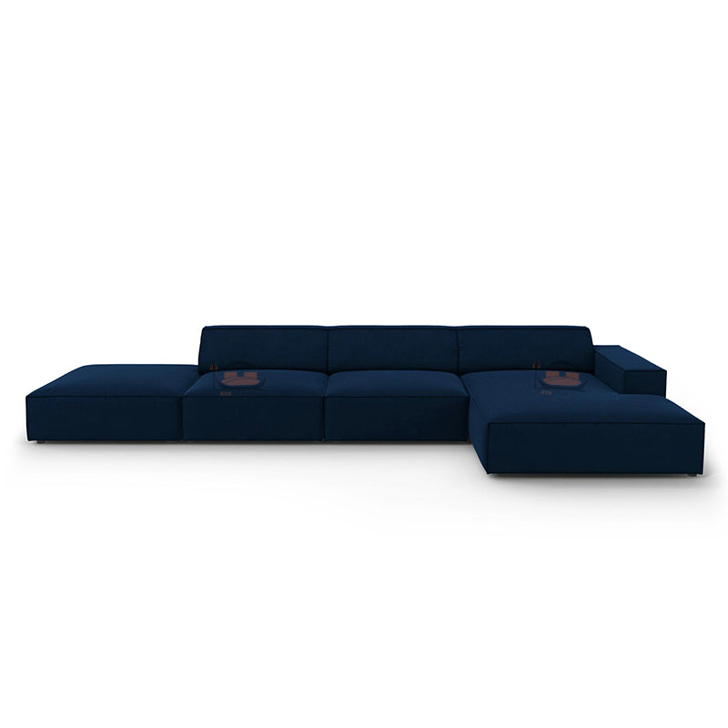 5 Seater Sofa in Left and Right Side Option In Plush Velvet Fabric