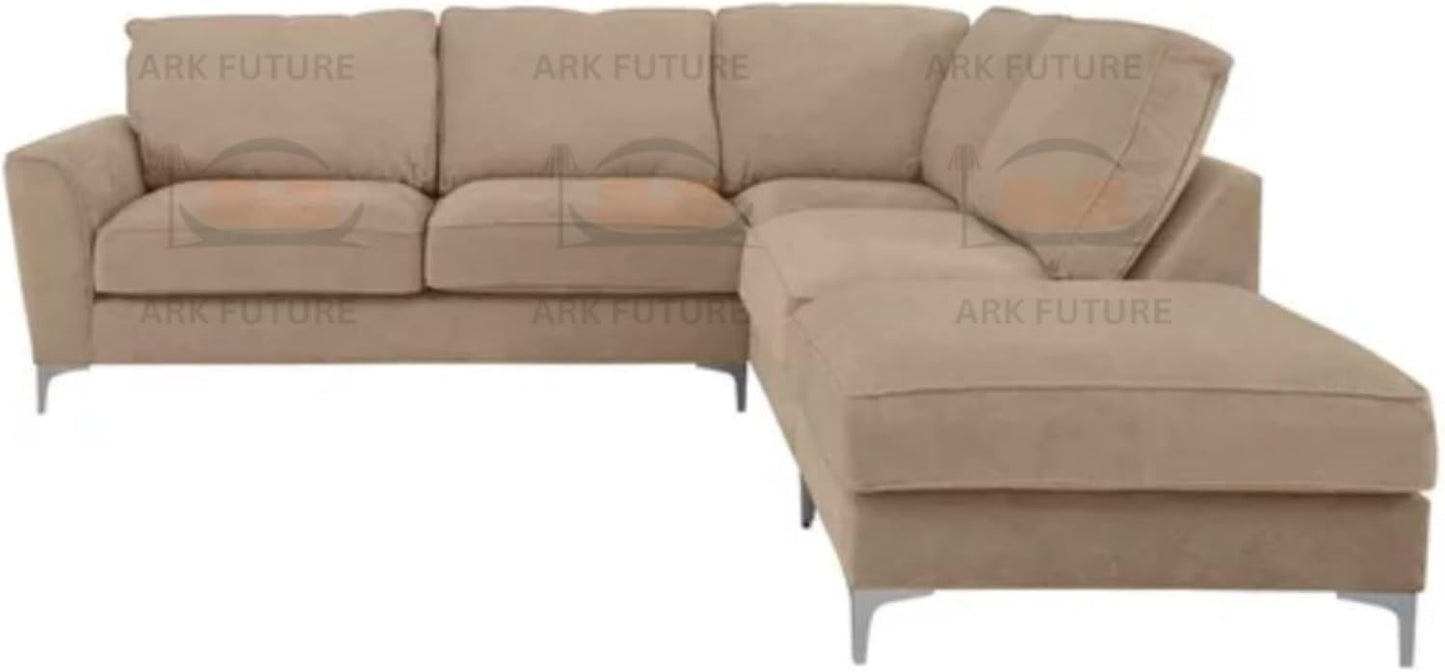 Sovereign Classic Fabric Corner Sofa – Modern L-Shaped Couch