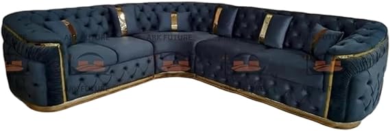 Vistro Ambassador Chesterfield Sofa in Plush Velvet Fabric