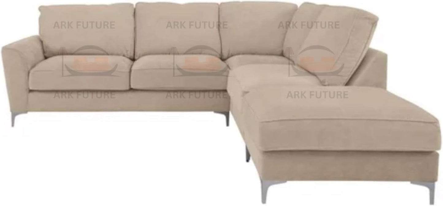 Sovereign Classic Fabric Corner Sofa – Modern L-Shaped Couch