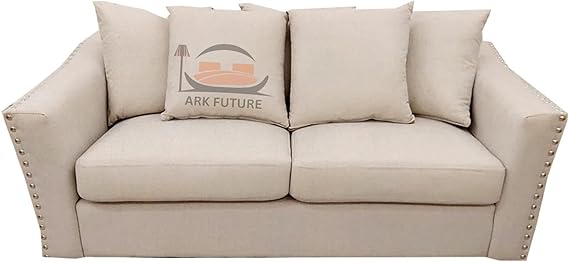 Giggle 3 Plus 2 Seater Sofa in Cream Plush Velvet Fabric