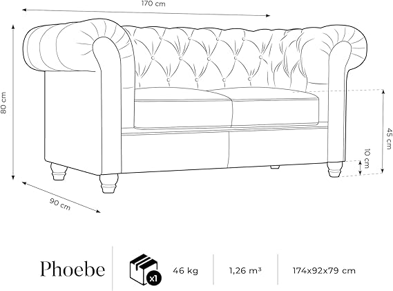 Gosford Sofa Set in Plush Velvet Fabric