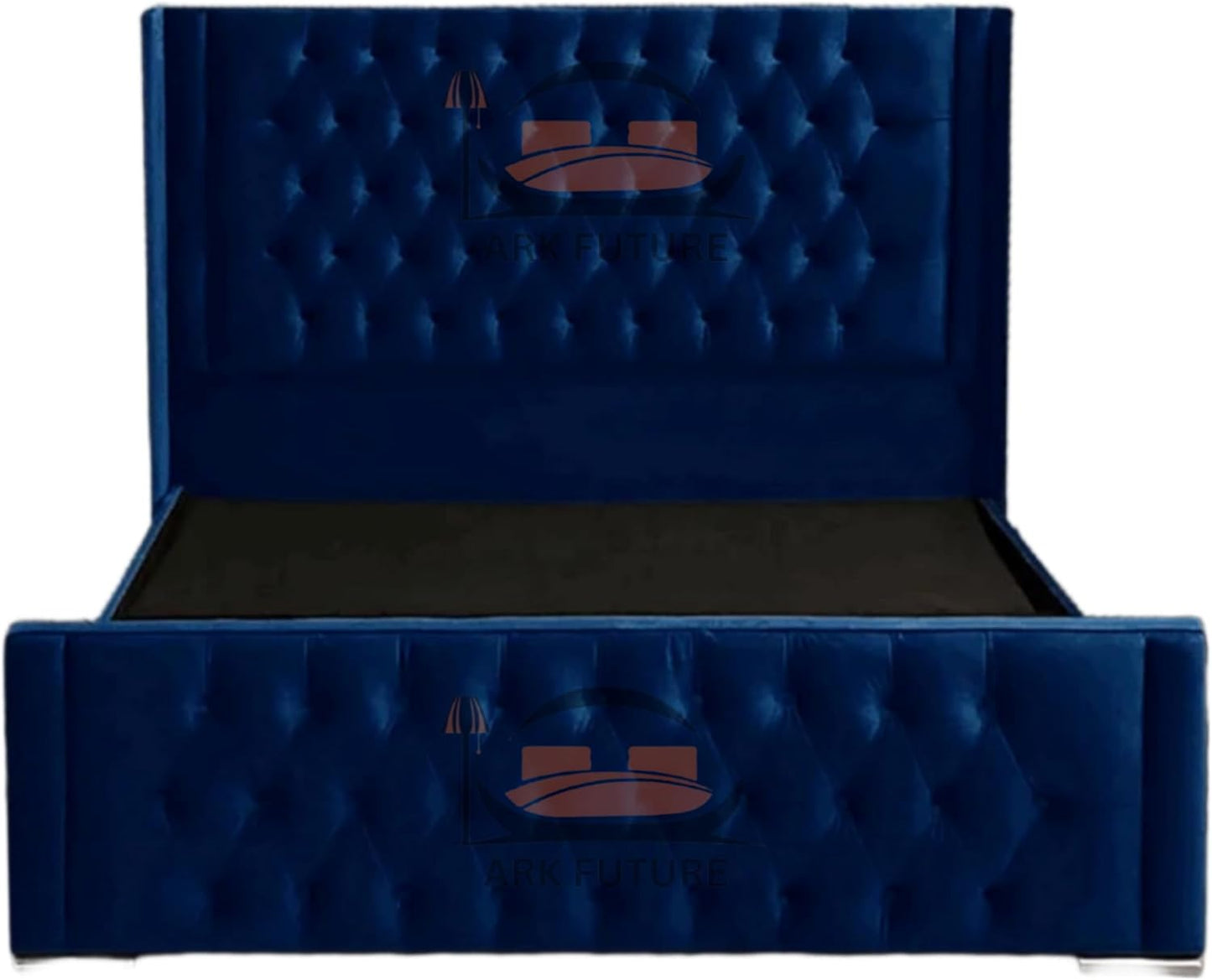 Calgary Upholstered Bed Frame | Modern Fabric Bed with Tufted Headboard