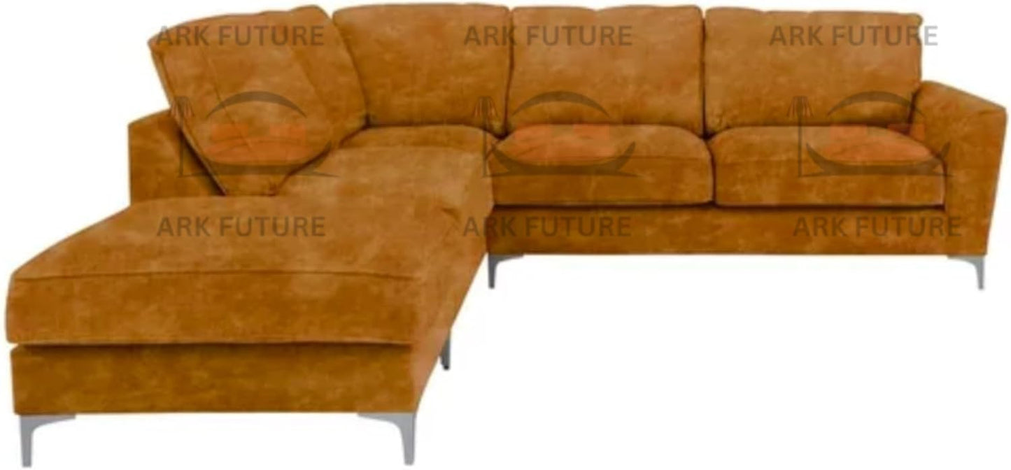 Sovereign Classic Fabric Corner Sofa – Modern L-Shaped Couch