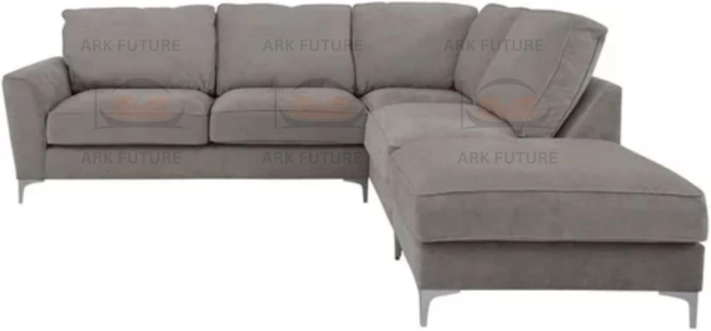 Sovereign Classic Fabric Corner Sofa – Modern L-Shaped Couch