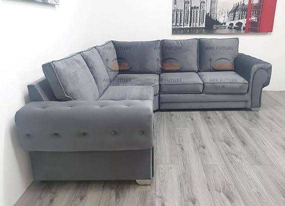 Madox Luxury 5 Seater Plush Velvet Corner Sofa