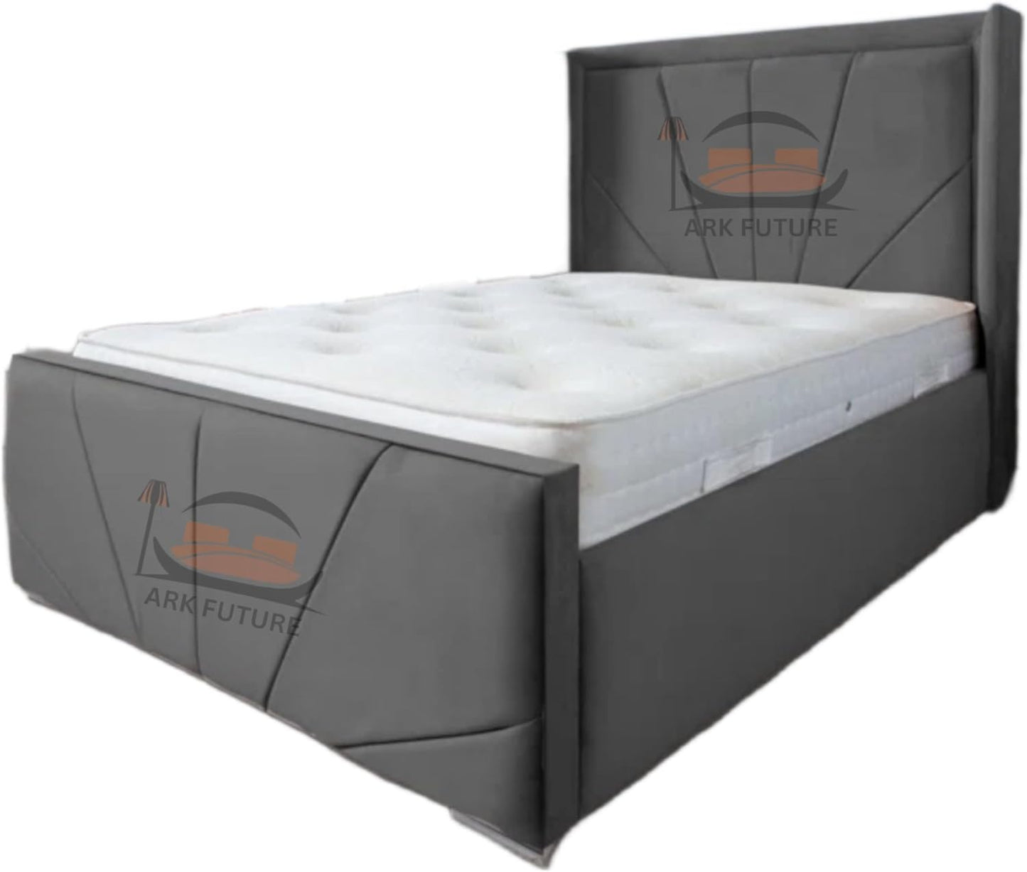 Subrise Upholstered Ottoman Bed – Lift-Up, Storage, Modern Fabric