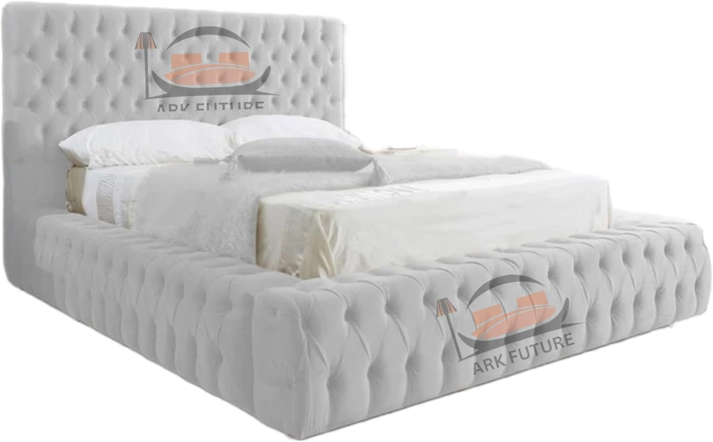 Celeste Upholstered Ottoman Bed Frame with Storage