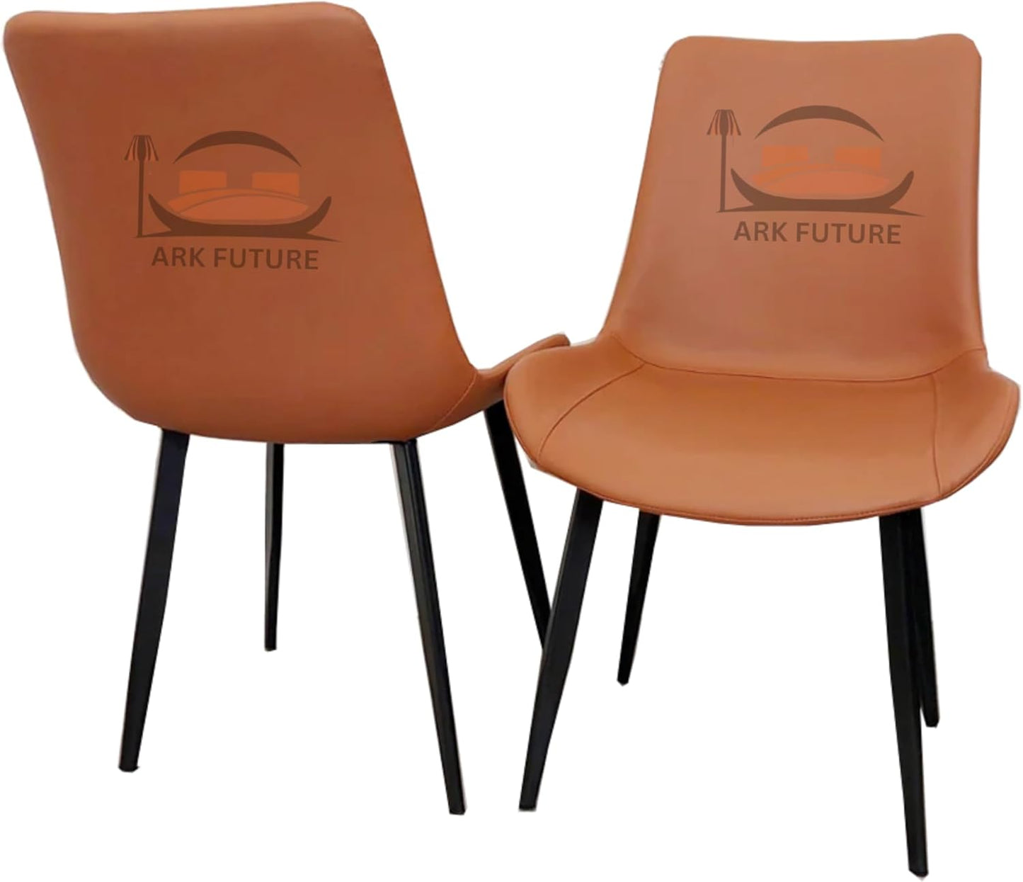 Flora Faux Leather Dining Chairs – Set of 4, Modern Design & Sturdy Legs