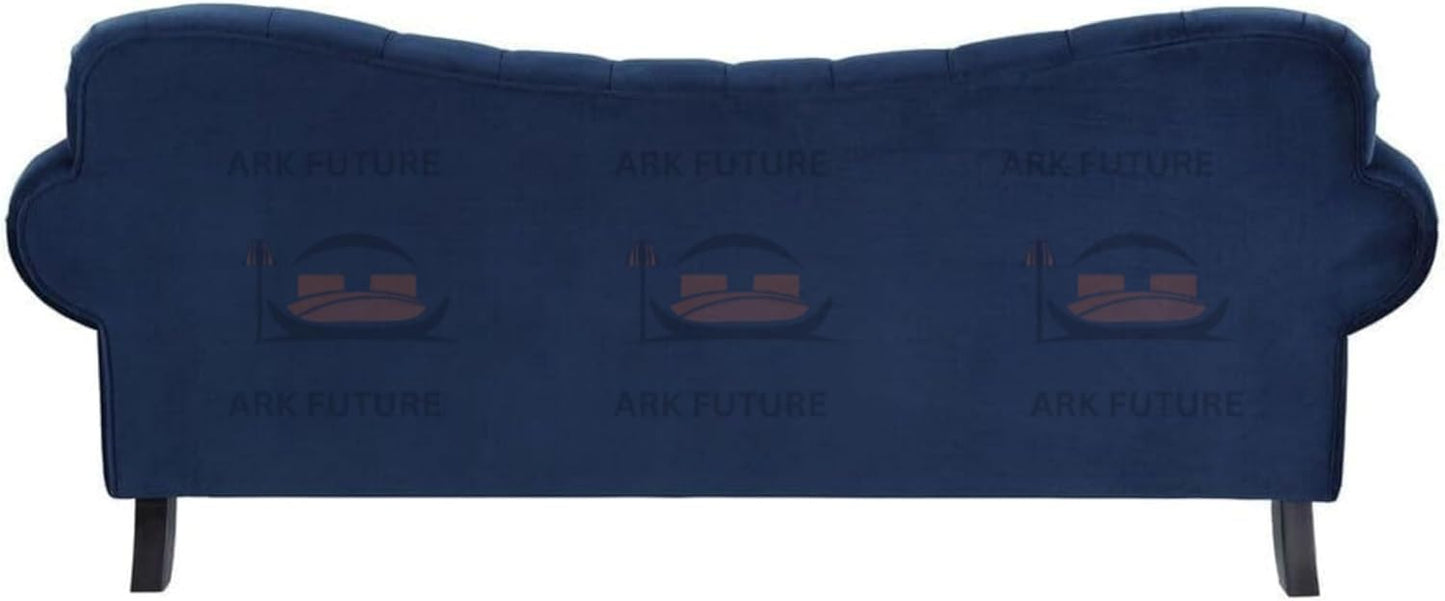 Siena Italian Chesterfield Blue Velvet Sofa – Tufted, Luxurious & Comfortable