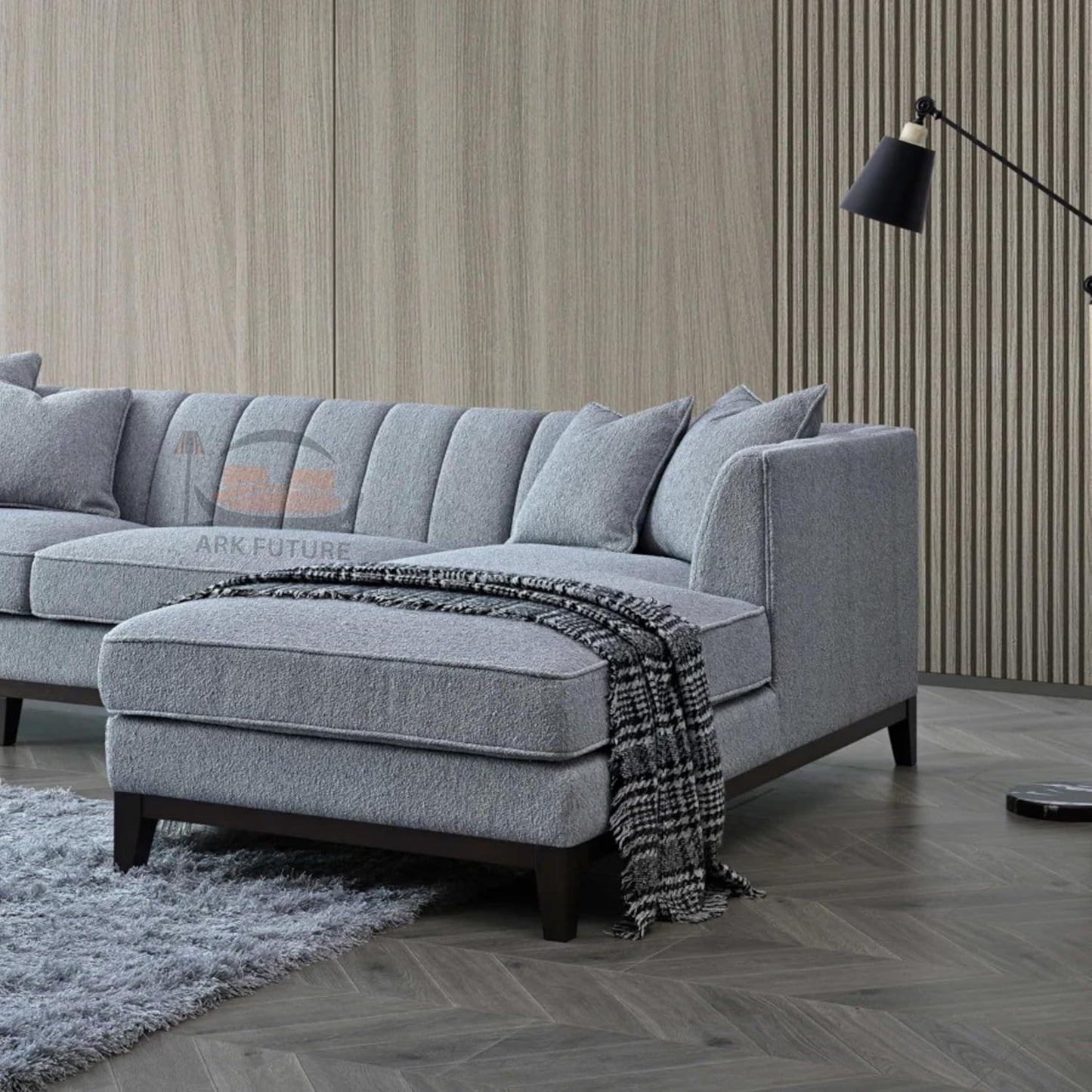 Cooper Sofa in Dolphin Boucle, Modern, Comfortable and Durable Frame
