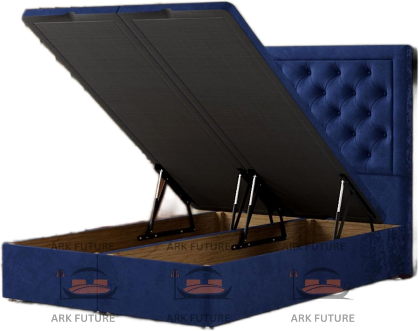 Ottoman Upholstered Storage Bed with Gas Lift – Modern & Durable