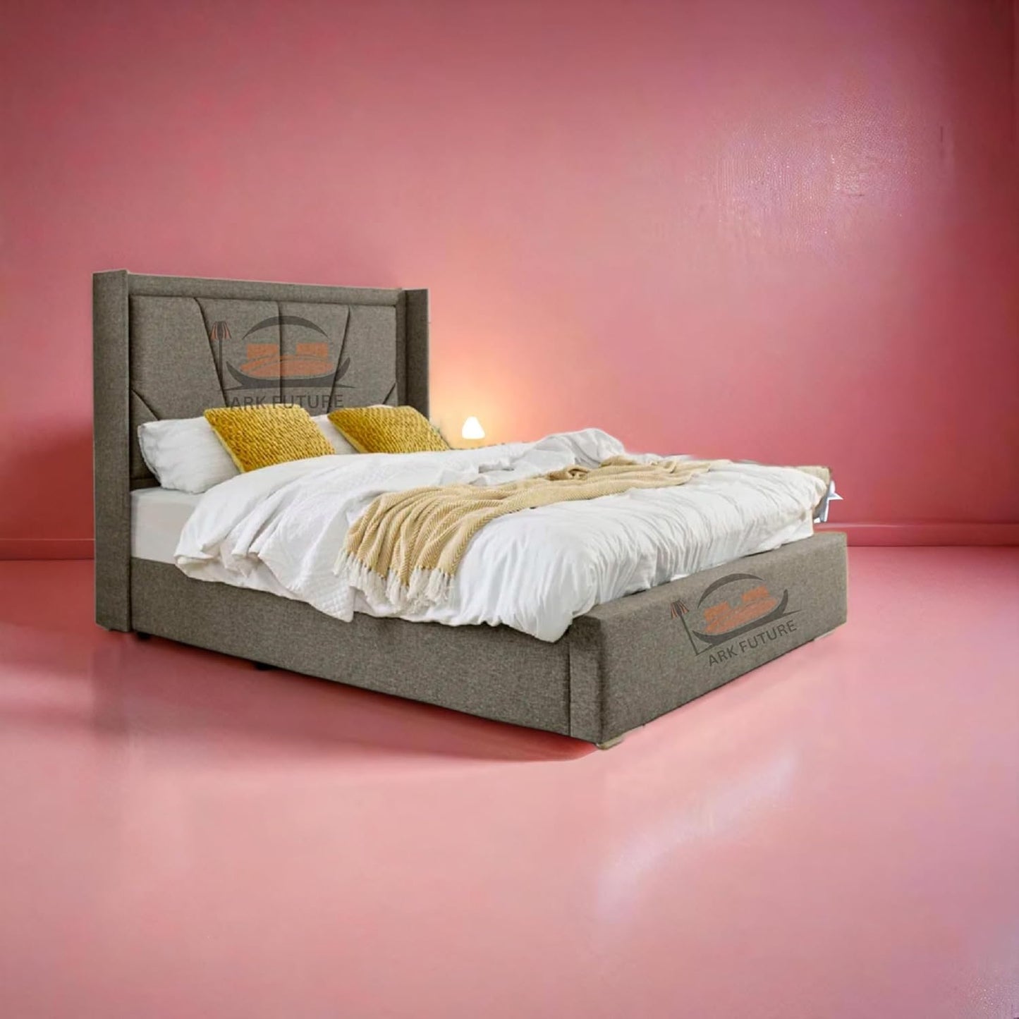 Eleganza Harry Upholstered Bed Frame – Chic, Minimalist Design