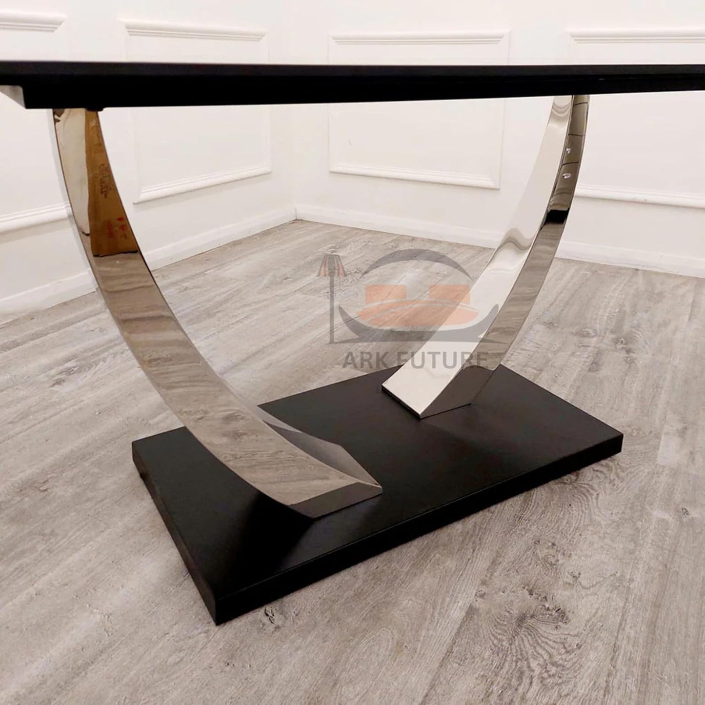 Venus 160cm Black Sintered Stone Dining Table & 4 Flora Tan Chairs (Grey Flora)