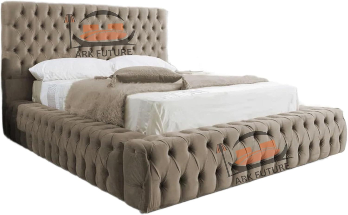 Celeste Upholstered Ottoman Bed Frame with Storage