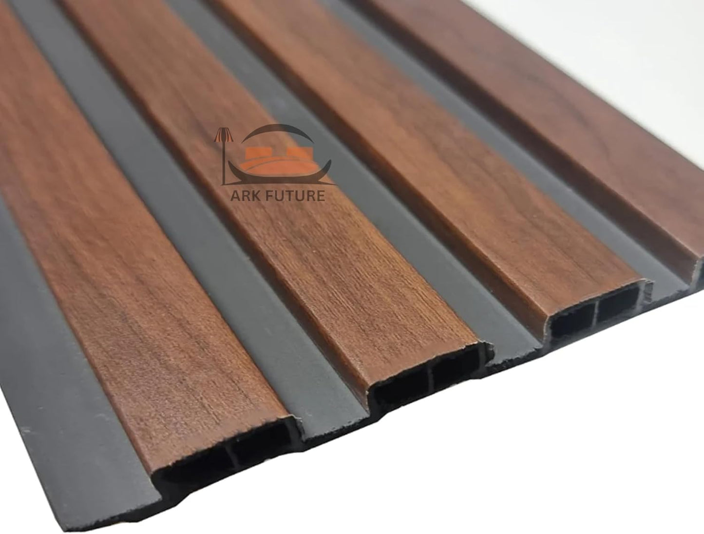 Wood Effect Slatted Acoustic Wall Panels – Set of 14