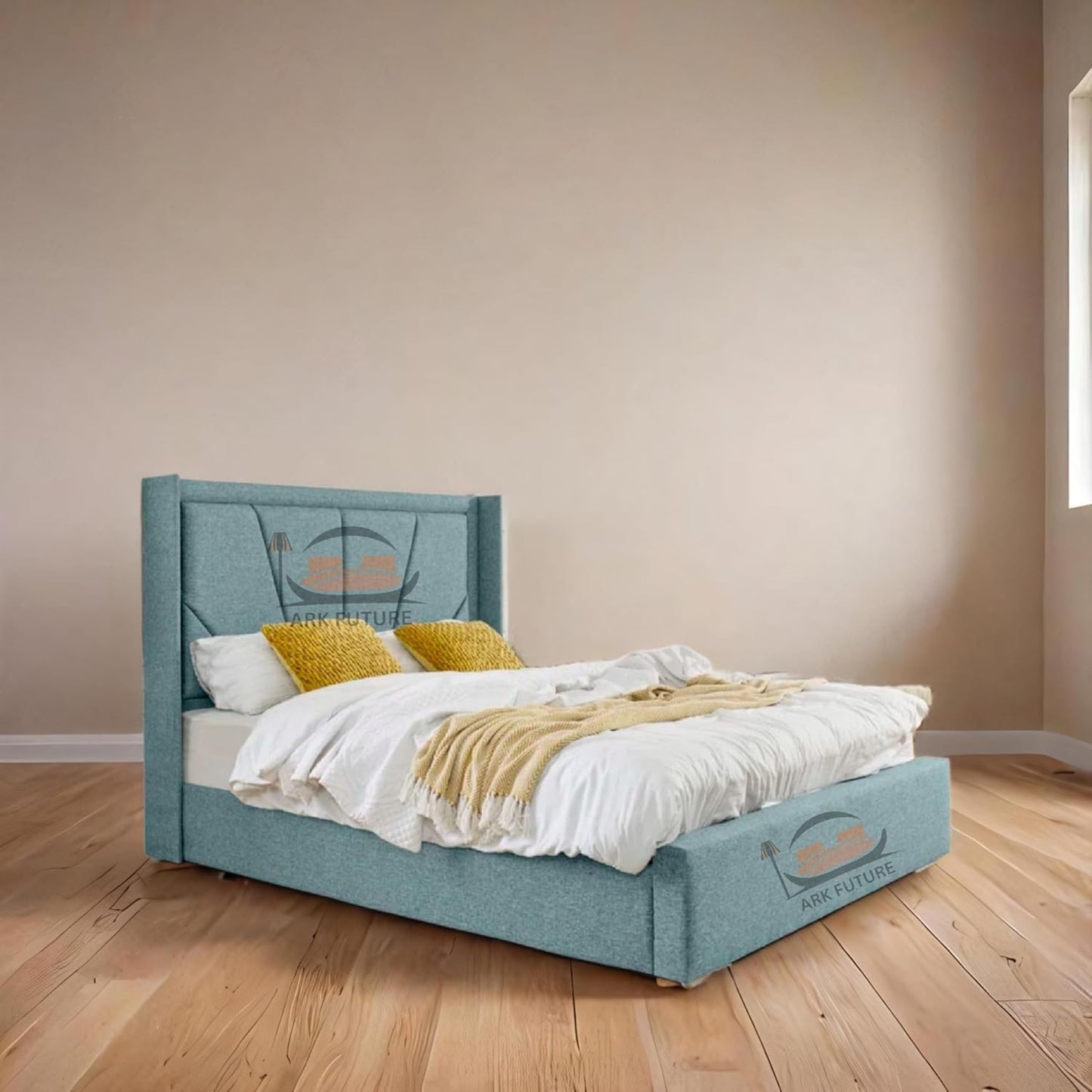 Eleganza Harry Upholstered Bed Frame – Chic, Minimalist Design