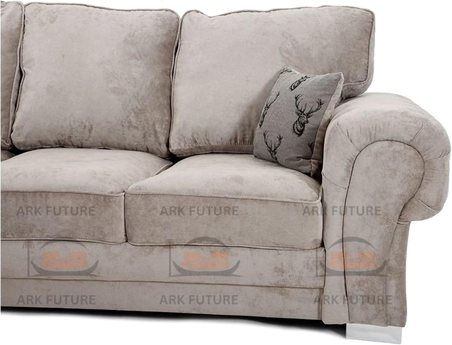 Veneto 5-Seater L-Shaped Corner Sofa with Full Back and Chesterfield Arms