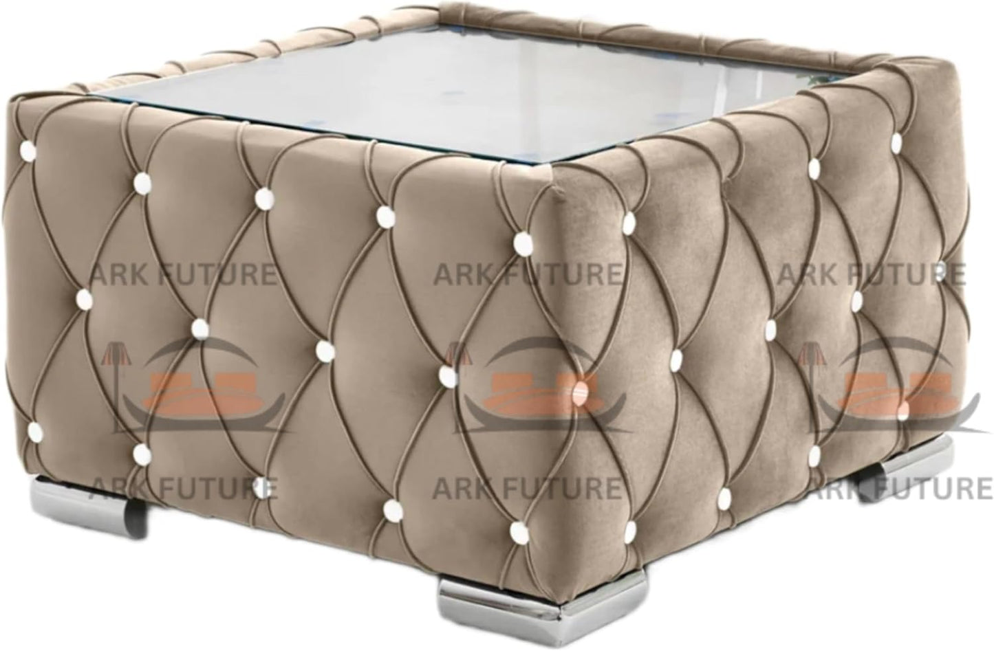 Verona Plush Velvet Square Footstool β Stylish & Comfortable