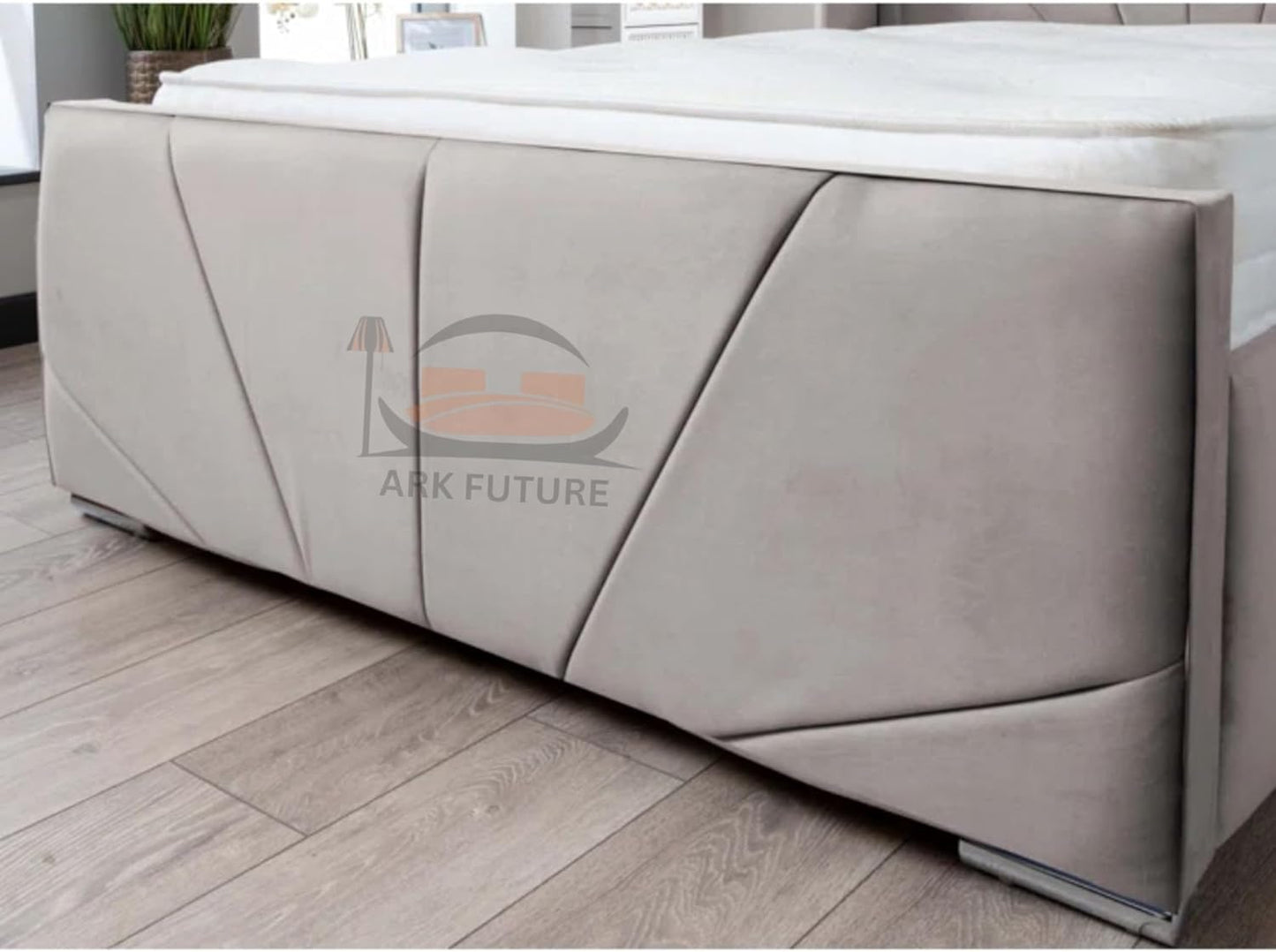 Subrise Upholstered Ottoman Bed – Lift-Up, Storage, Modern Fabric