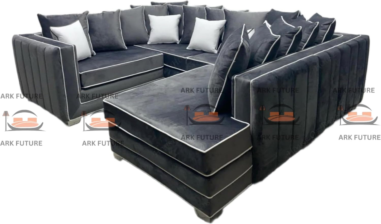 Bespoke U-Shape Single Arm Sofa, Modern Sectional Couch