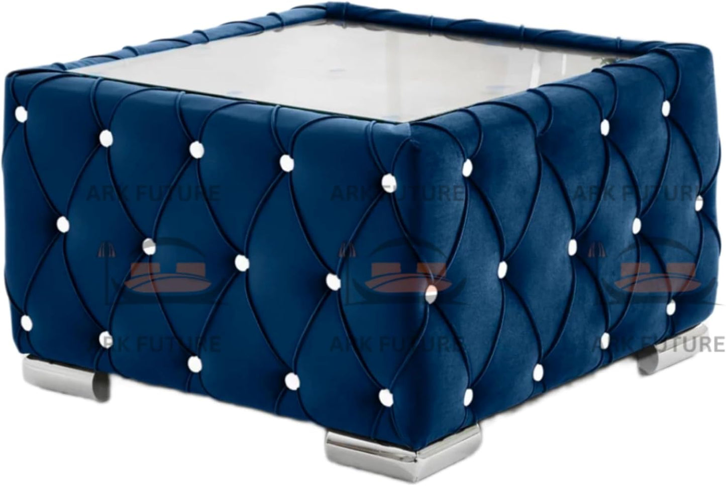 Verona Plush Velvet Square Footstool β Stylish & Comfortable