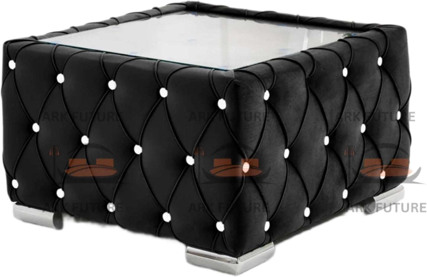 Verona Plush Velvet Square Footstool β Stylish & Comfortable