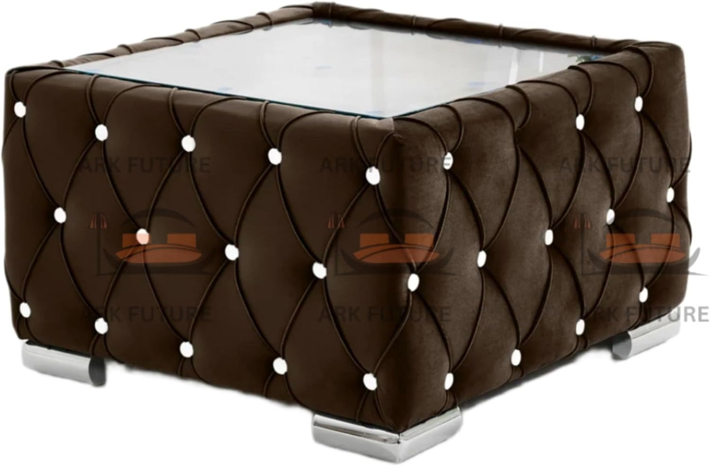 Verona Plush Velvet Square Footstool β Stylish & Comfortable