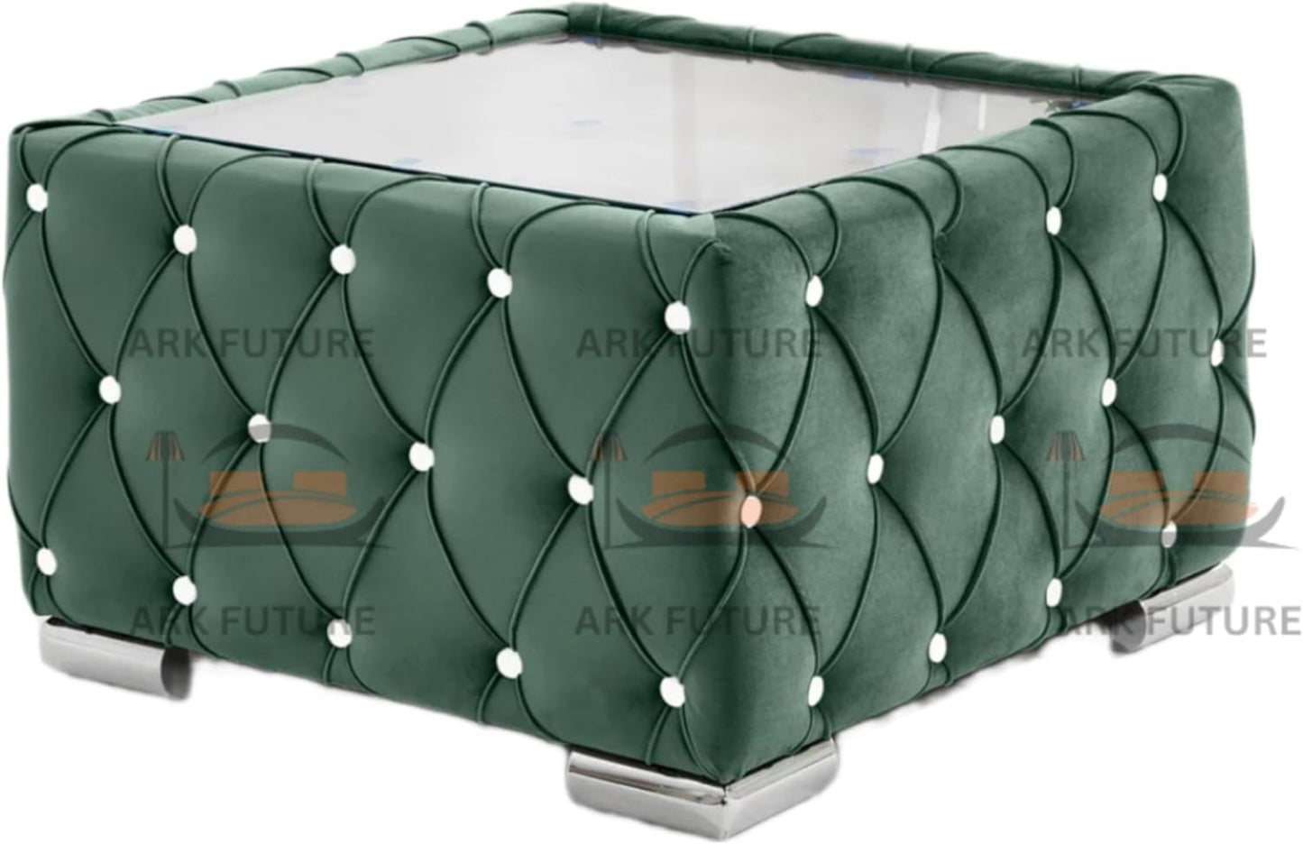 Verona Plush Velvet Square Footstool β Stylish & Comfortable