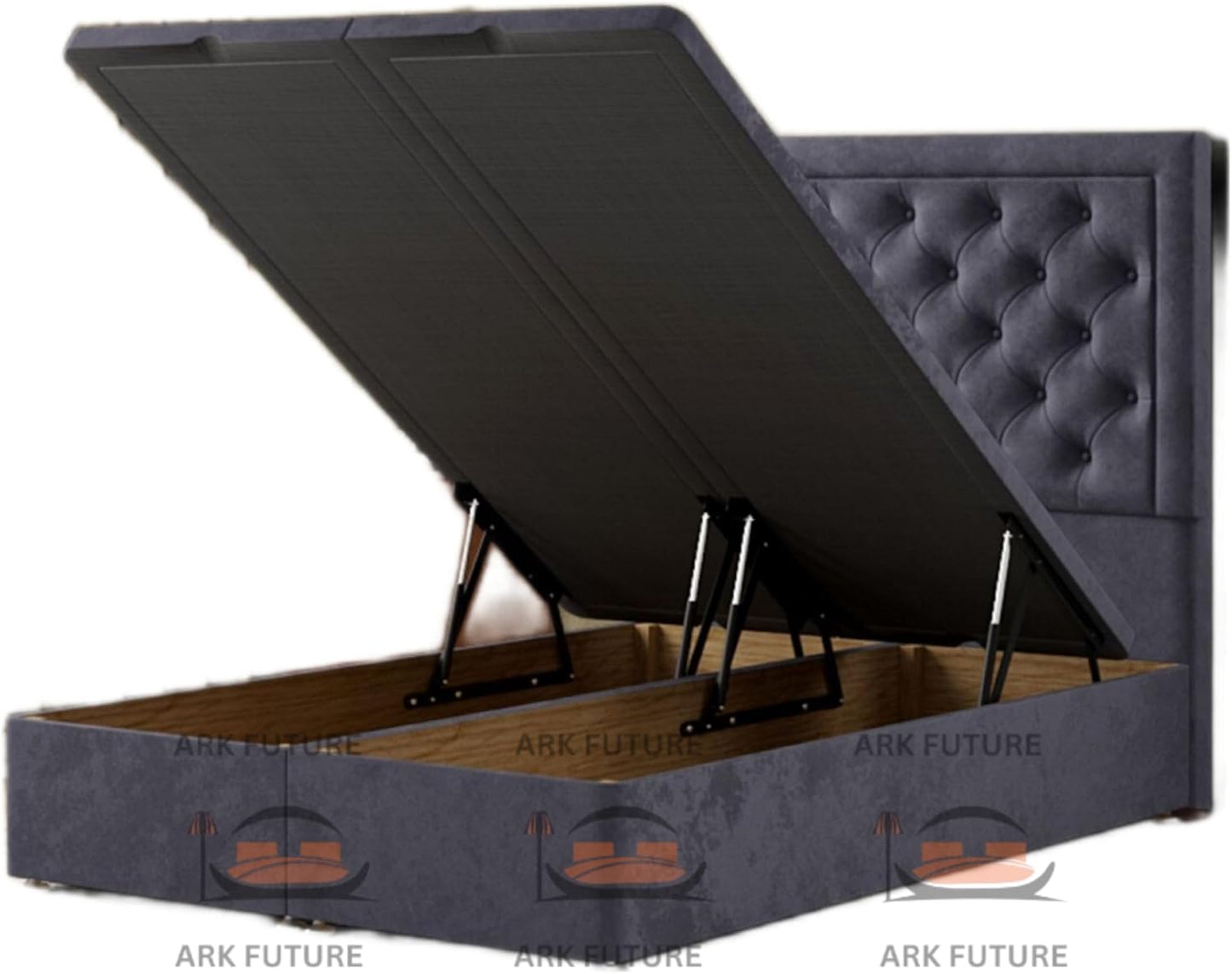Ottoman Upholstered Storage Bed with Gas Lift – Modern & Durable