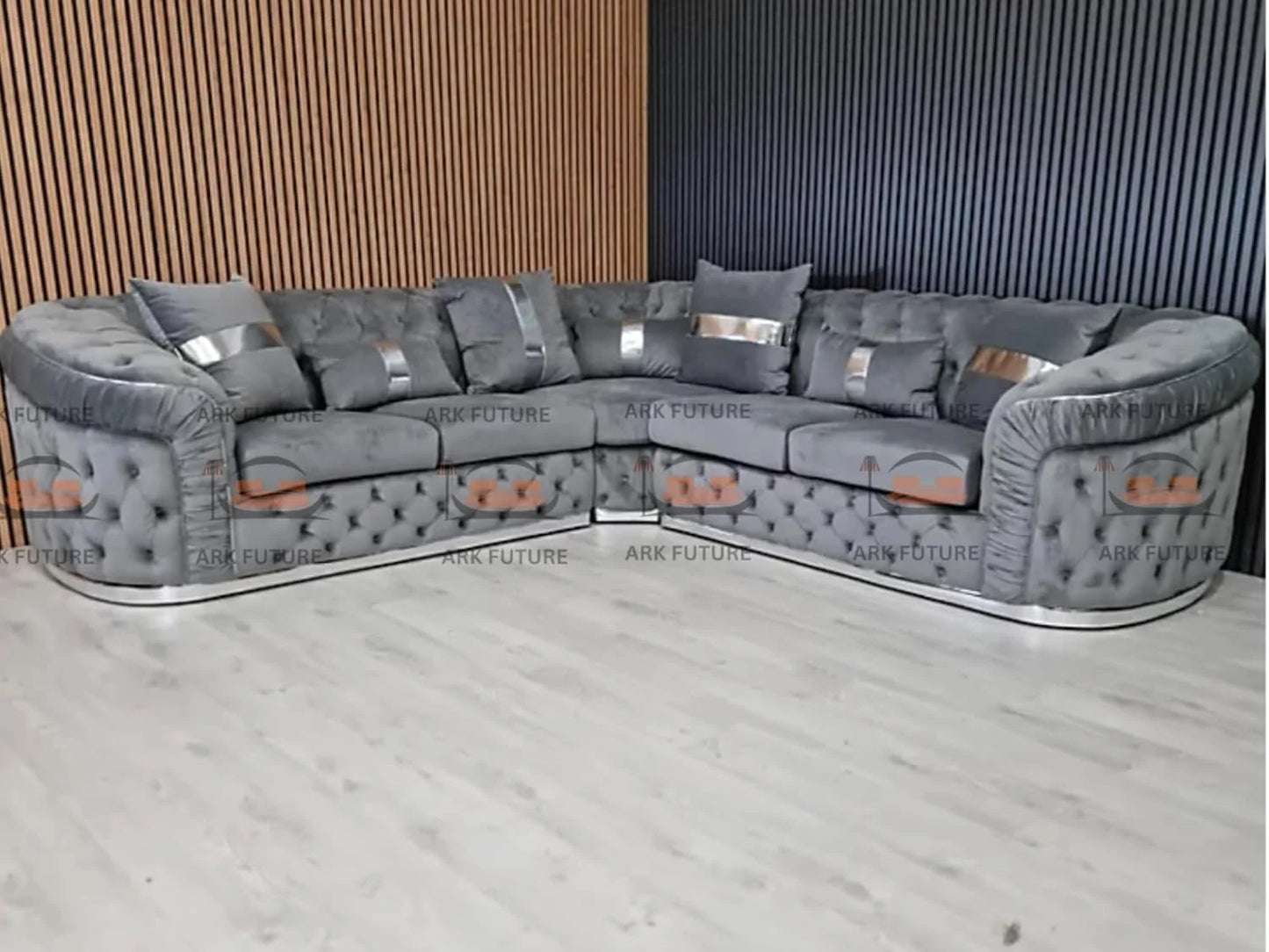 Ambassador Corner Sofa Range in Plush Velvet Fabric
