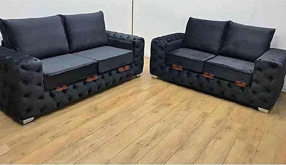 Pataya 3 Plus 2 Seater Sofa in Plush Velvet Fabric