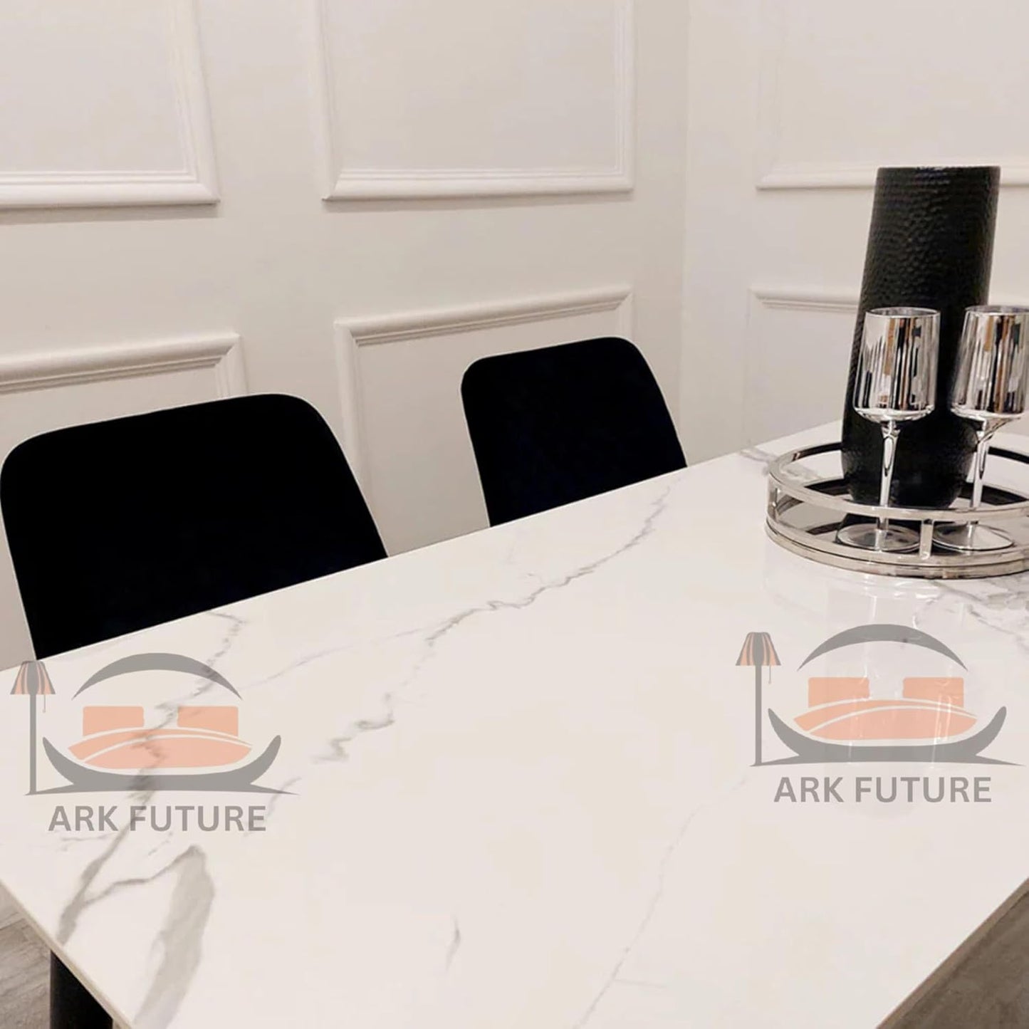 Titus 1.4m Dining Table โ Sintered Stone Top, Modern Design