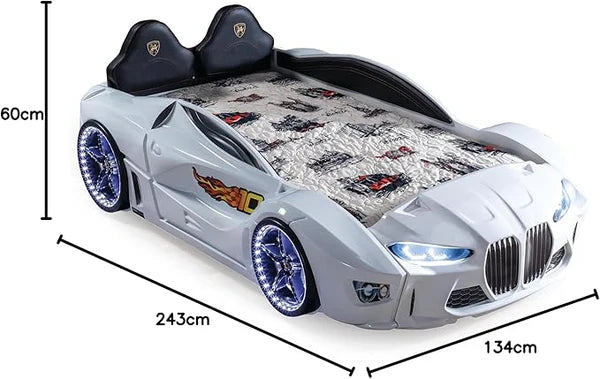LED Car Kids Bed in Different Colors