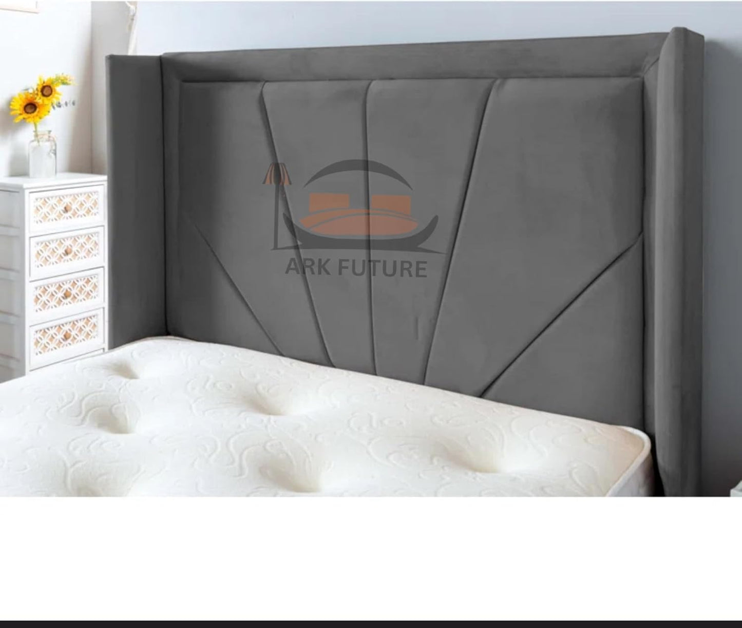 Subrise Upholstered Ottoman Bed – Lift-Up, Storage, Modern Fabric