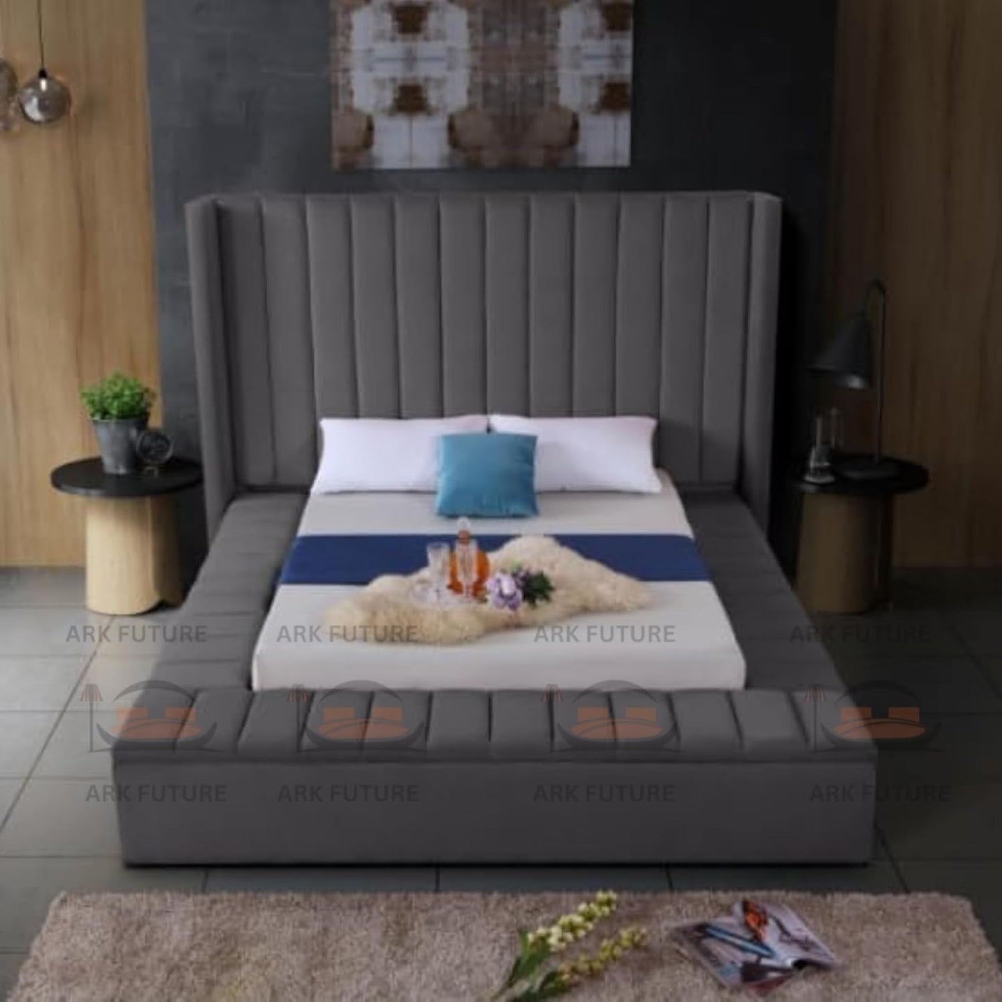 Ariana Luxury Modern Bed – Stylish Design, Sturdy Build, Comfortable Support
