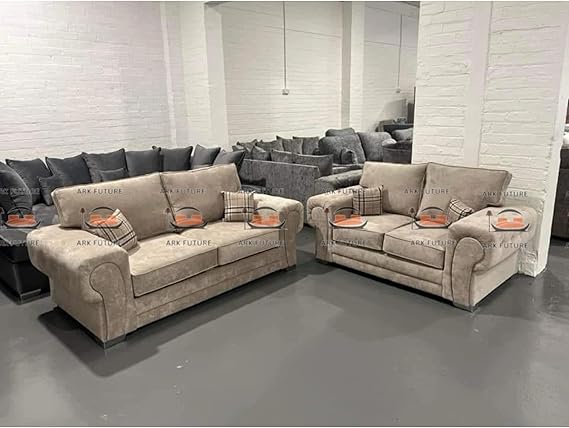 Verona 3 plus 2 Seater Sofa Set in Chenille Fabric