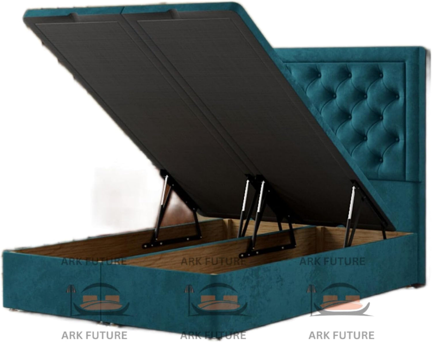 Ottoman Upholstered Storage Bed with Gas Lift – Modern & Durable