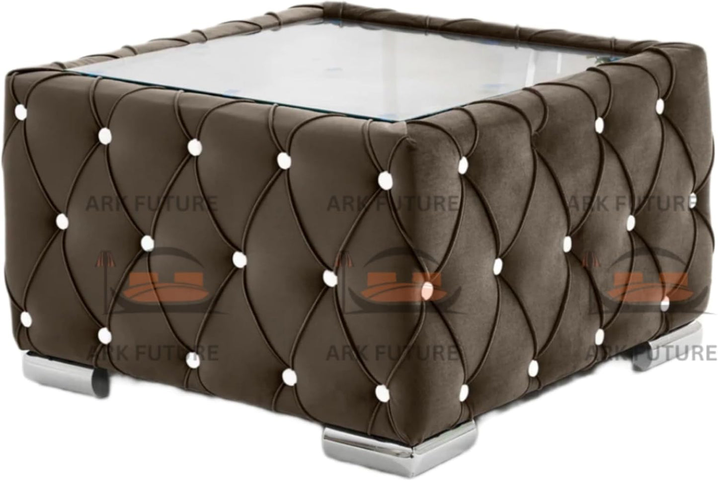 Verona Plush Velvet Square Footstool β Stylish & Comfortable