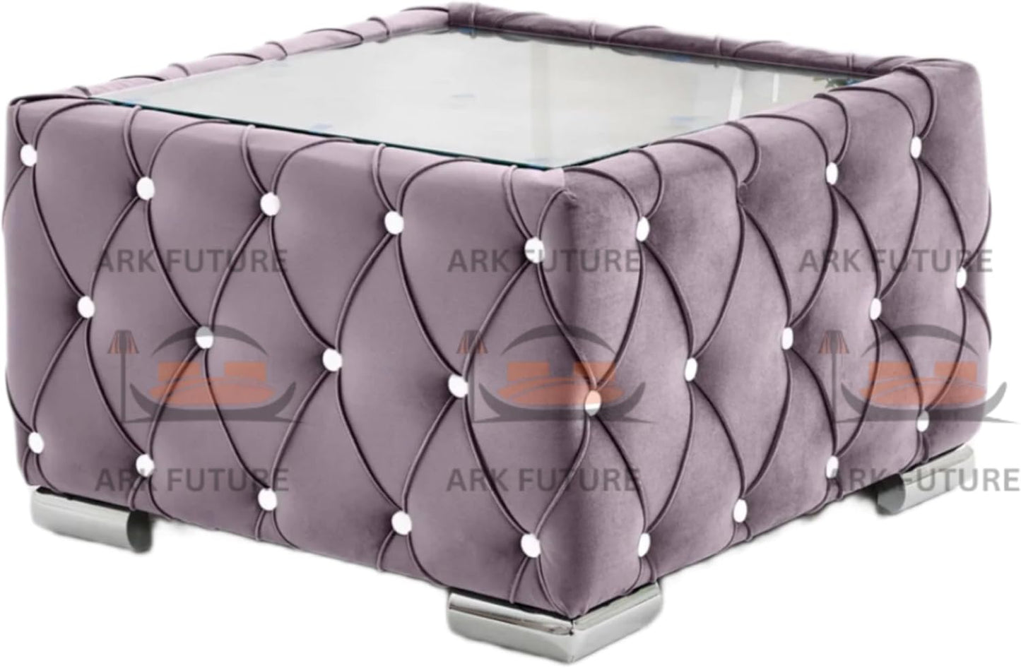 Verona Plush Velvet Square Footstool β Stylish & Comfortable